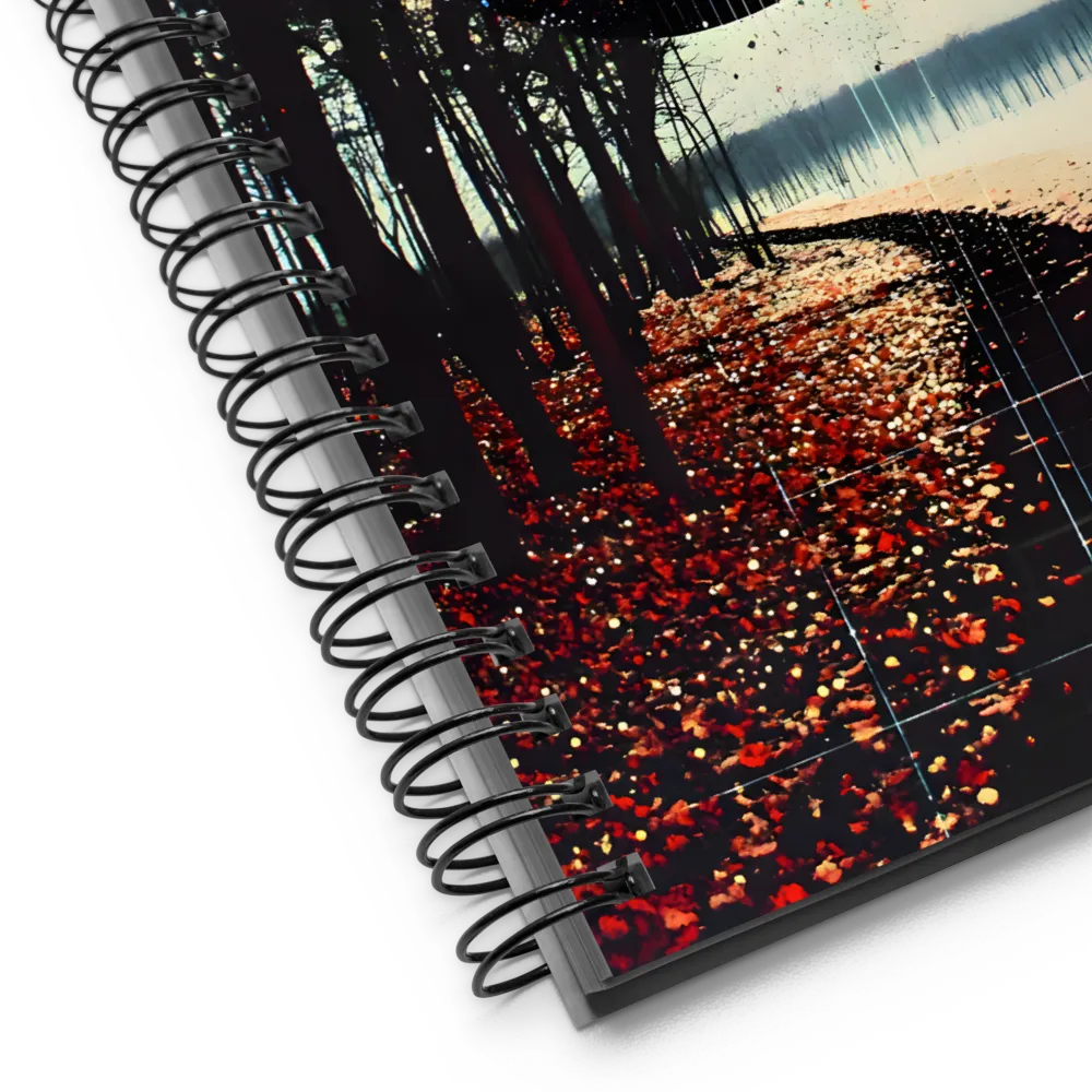 Cosmic Path Through Autumn | Spiral Notebook