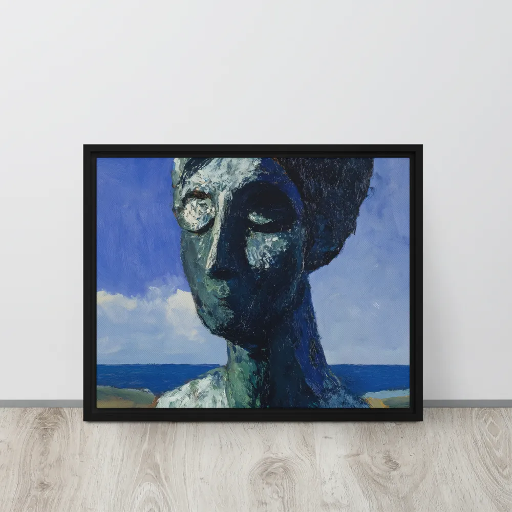 Silent Contemplation | Canvas with Black Frame | 16″×20″