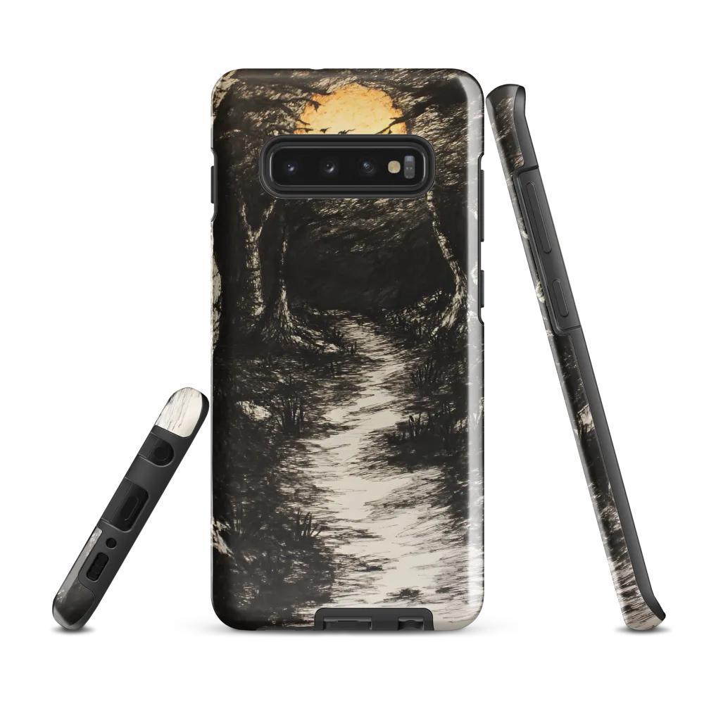 Moonlit Path Through the Enigmatic Forest | Phone Case |  S10 Plus | Tough Case | Glossy