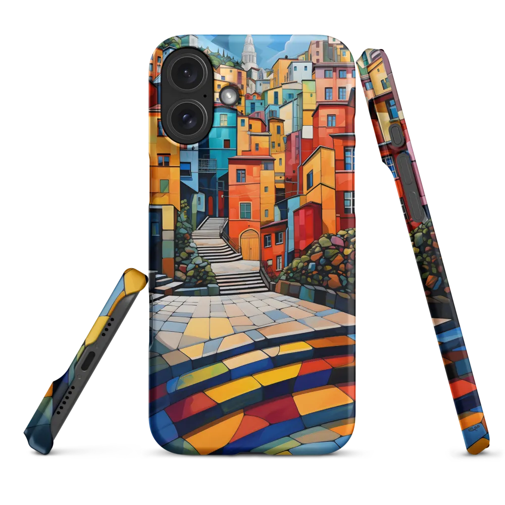 Vibrant Village: A Cubist Journey