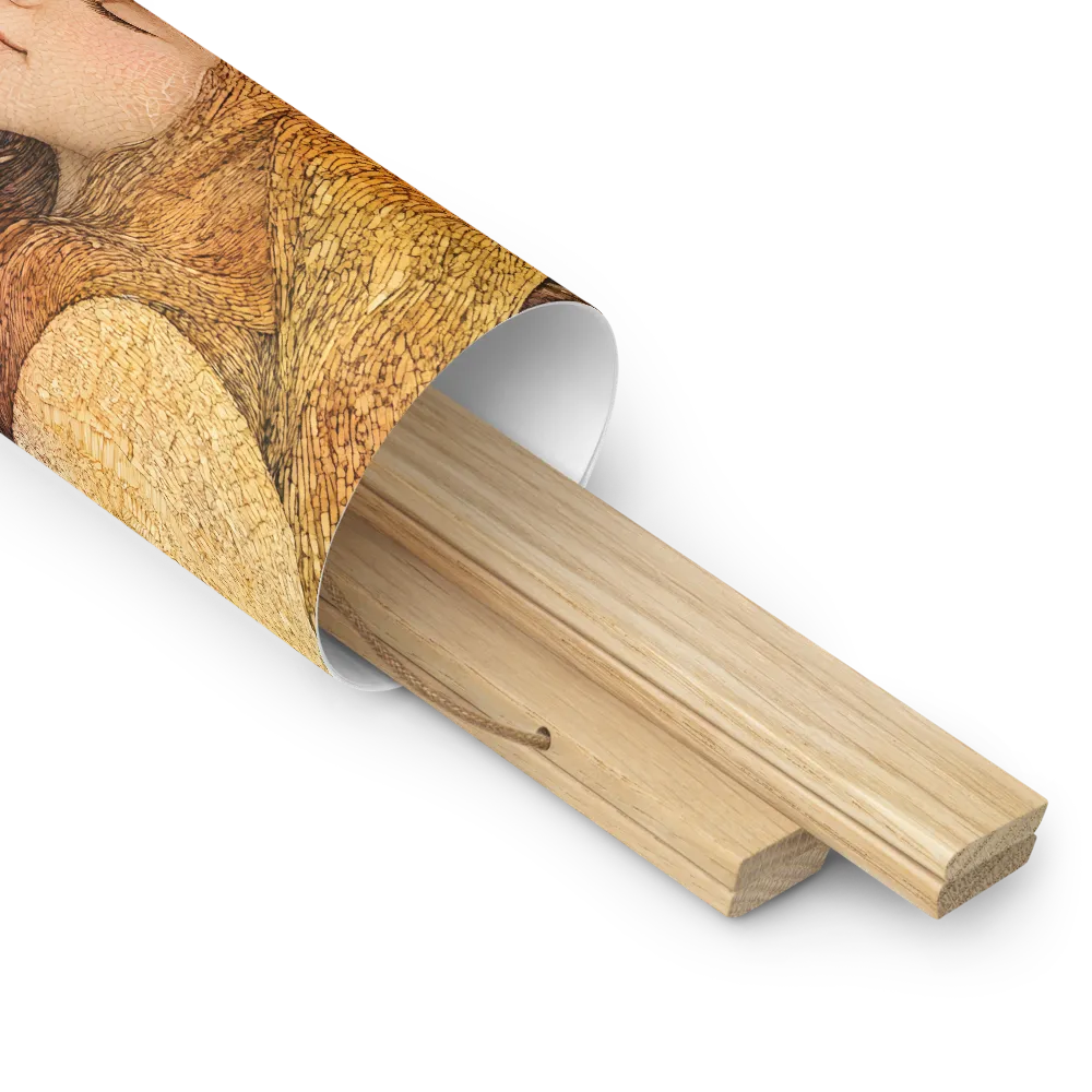 Embrace of Autumn | Poster With Oak Wood Hanger | 10″×10″