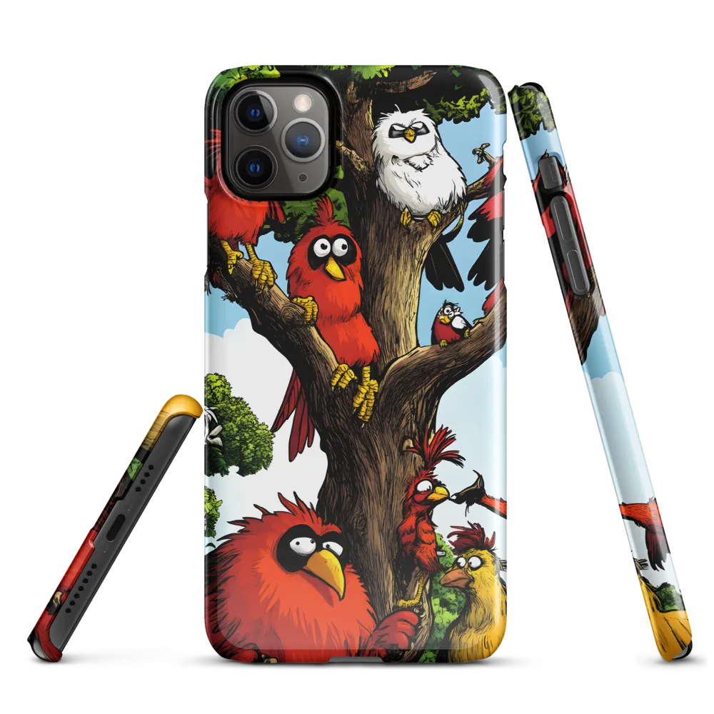 Whimsical Avian Gathering | Phone Case |  11 Pro Max | Snap Case | Glossy