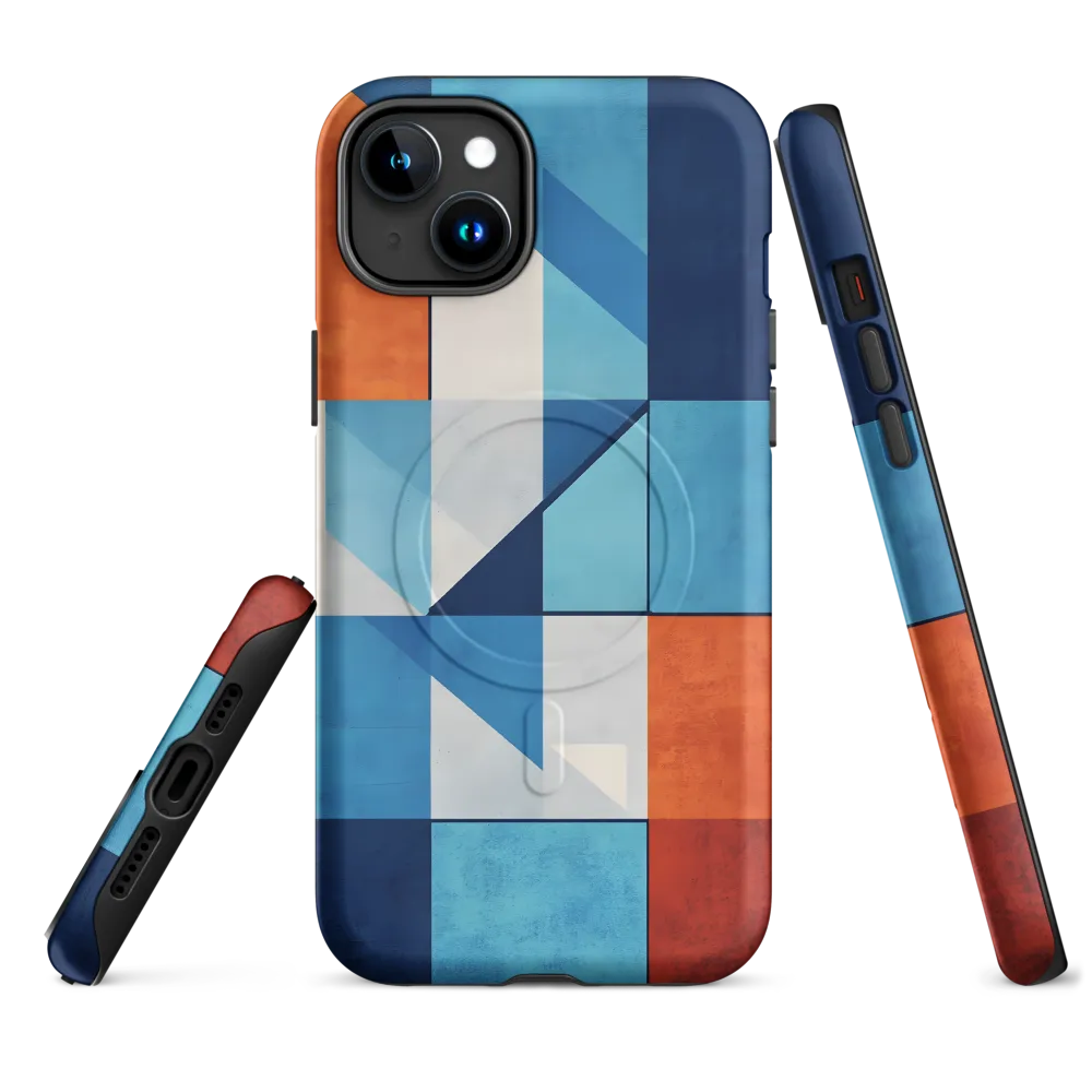 Geometric Harmony in Color | Phone Case |  15 Plus | MagSafe® Tough Case | Matte