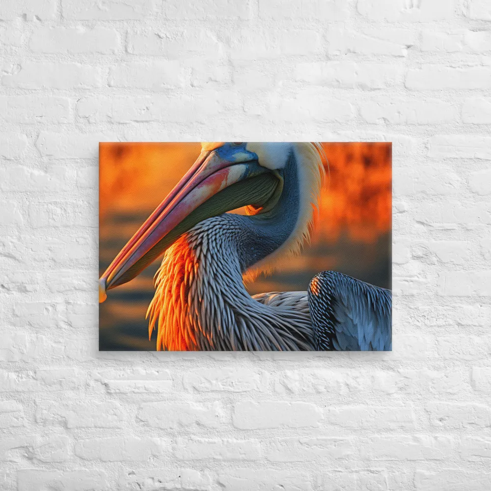 Elegance of the Pelican at Sunset