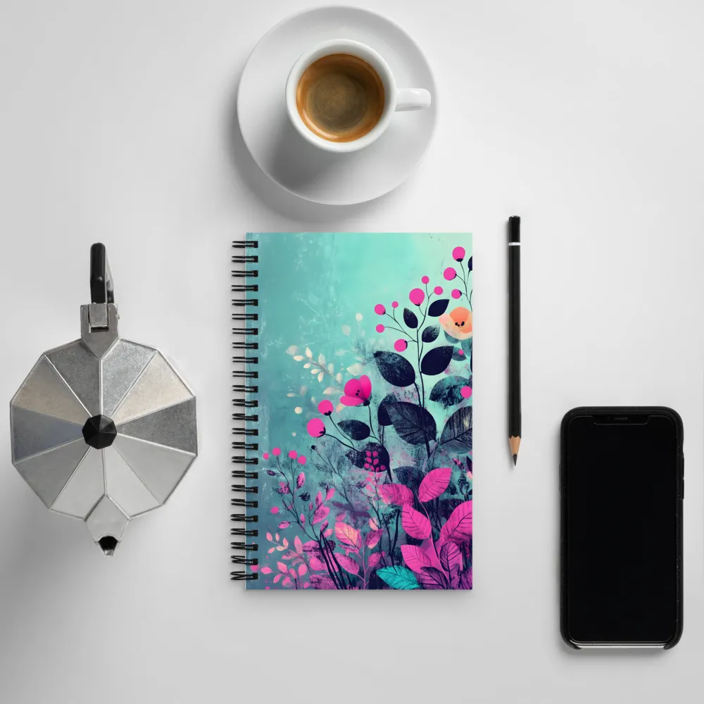 Whimsical Floral Harmony | Spiral Notebook