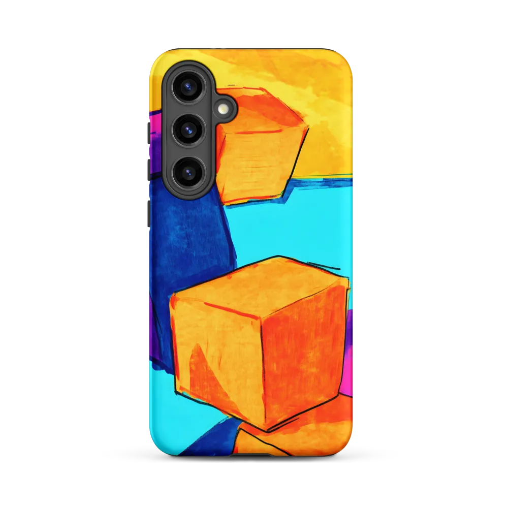 Playful Cubes in Vibrant Harmony