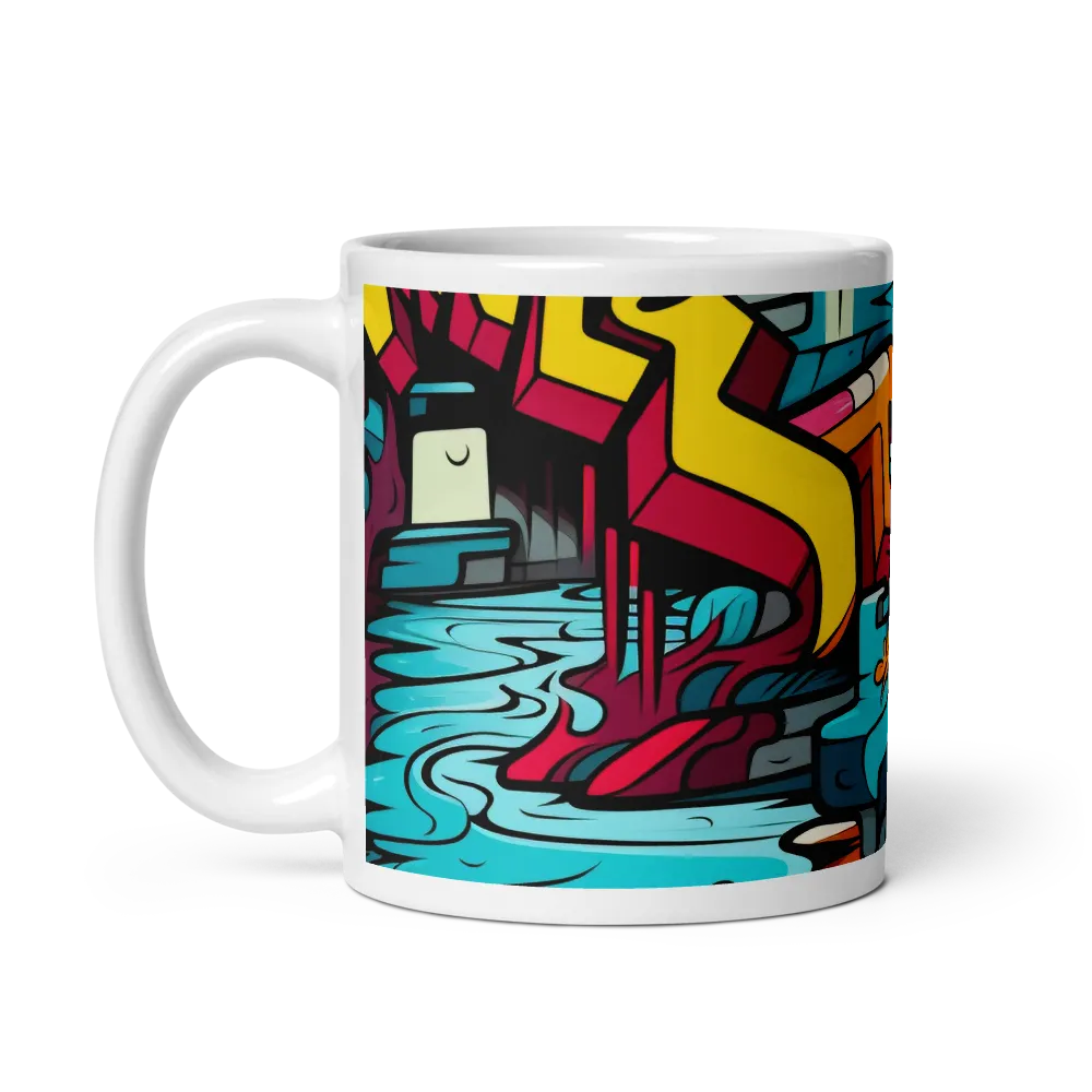 Urban Flow: A Graffiti Odyssey | Mug with White inside | 11 oz