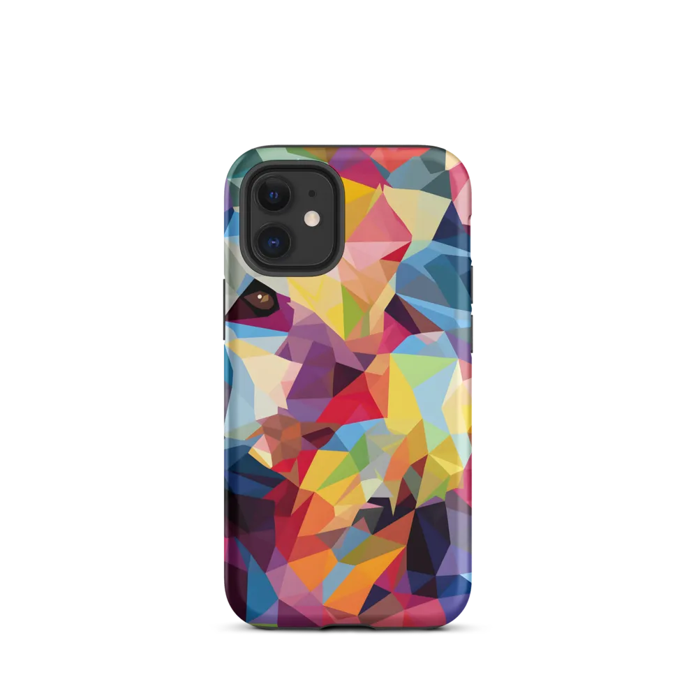 Playful Geometry: The Bear's Face | Phone Case |  12 mini | Tough Case | Matte