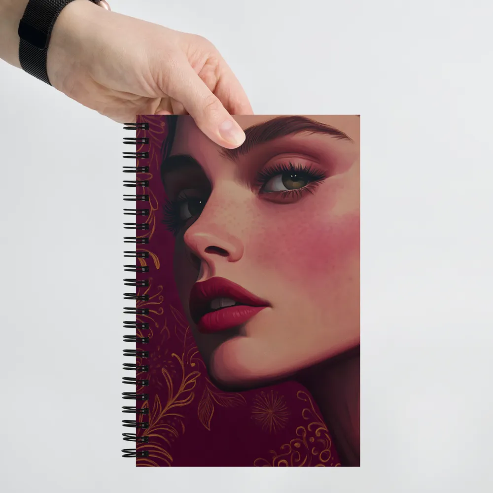 Portrait of Serene Beauty | Spiral Notebook