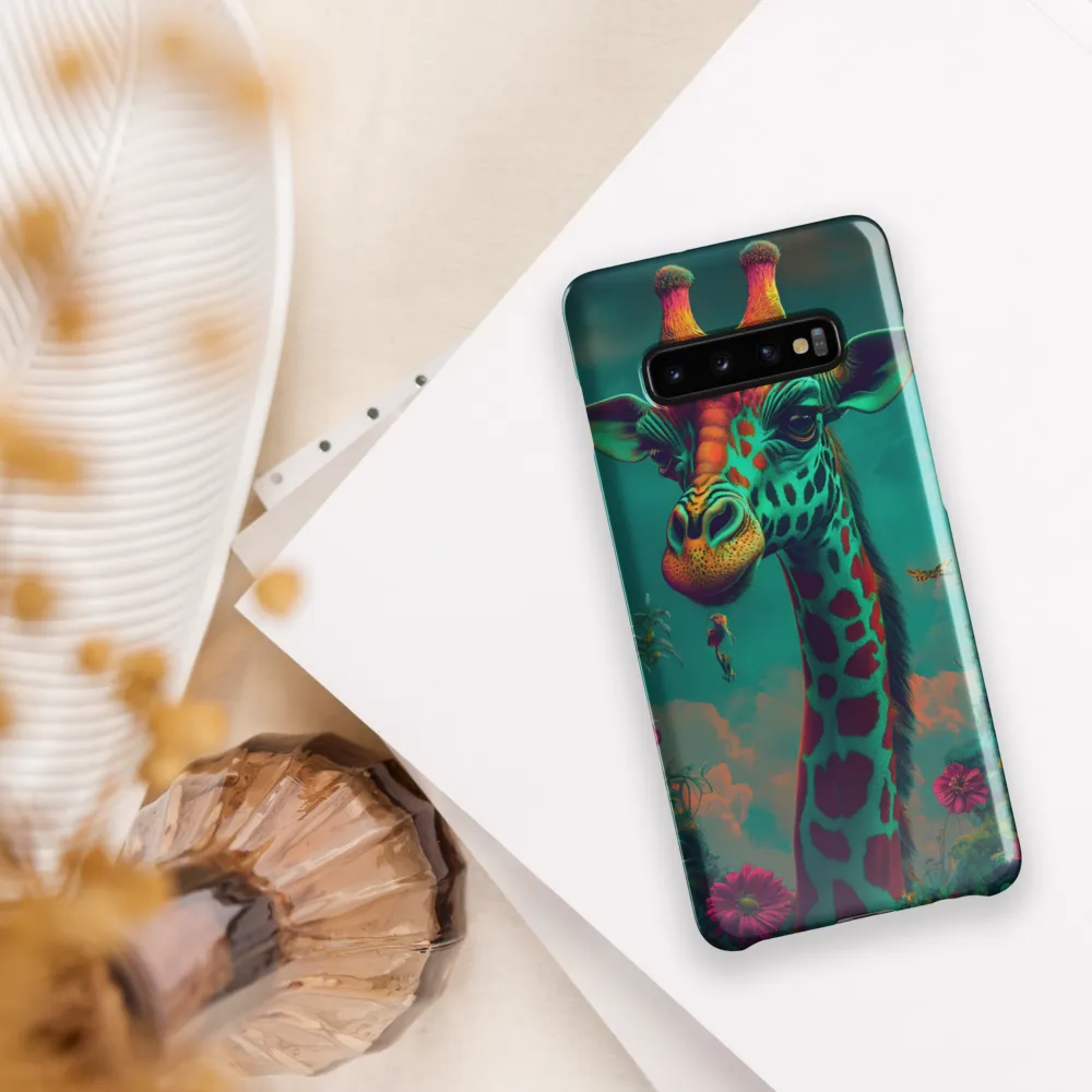 Whimsical Giraffe Among Blossoms | Phone Case |  S10 Plus | Snap Case | Glossy