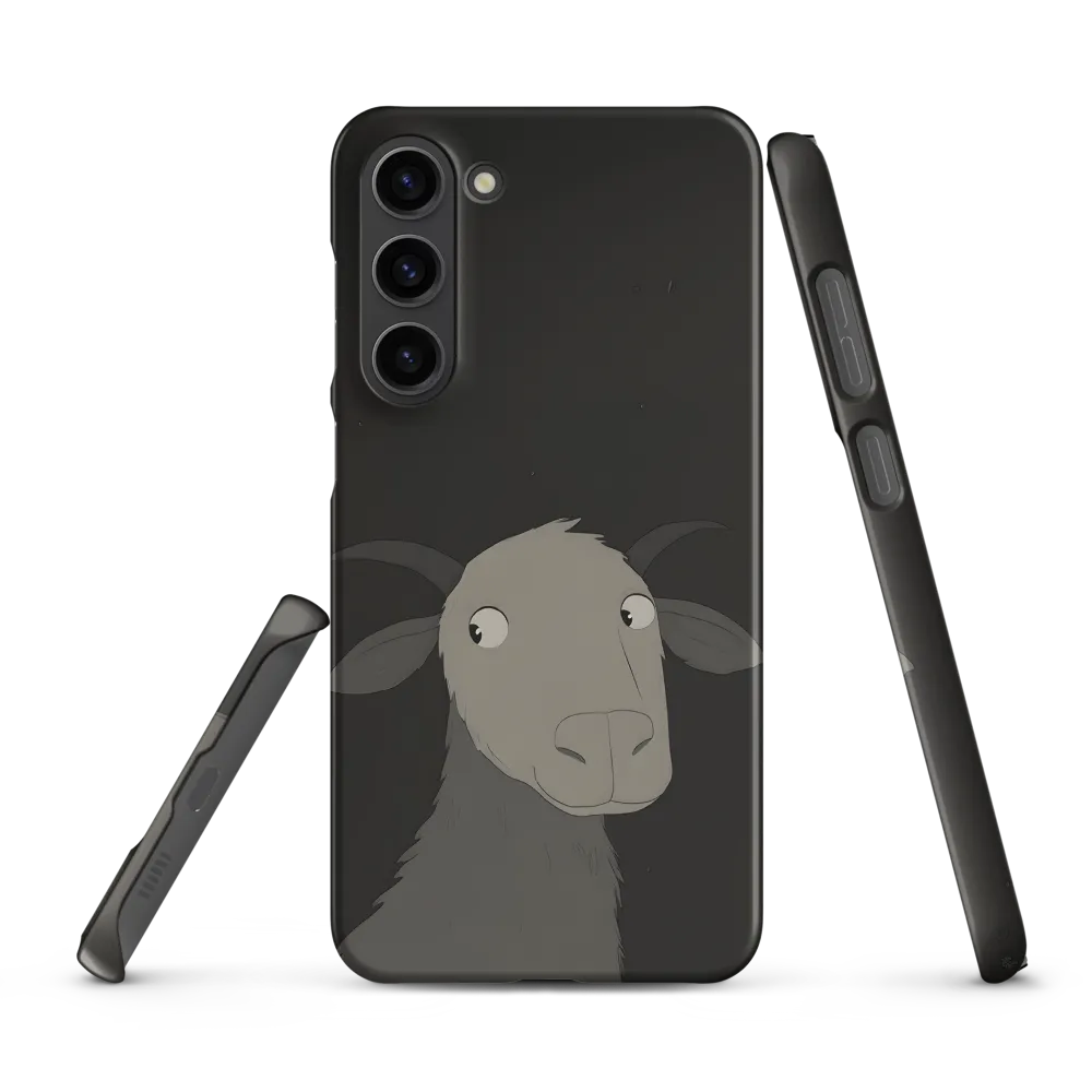 Whimsical Goat in Darkness
