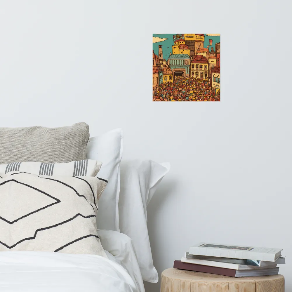 The Quirky City Gathering | Poster | 12″×12″