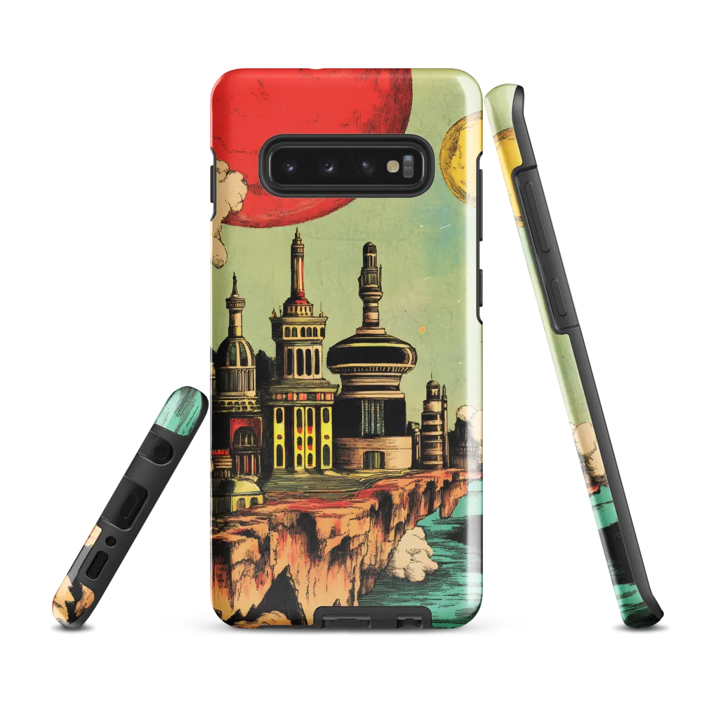 Edge of Fantasy: A Surreal Cityscape | Phone Case |  S10 Plus | Tough Case | Glossy