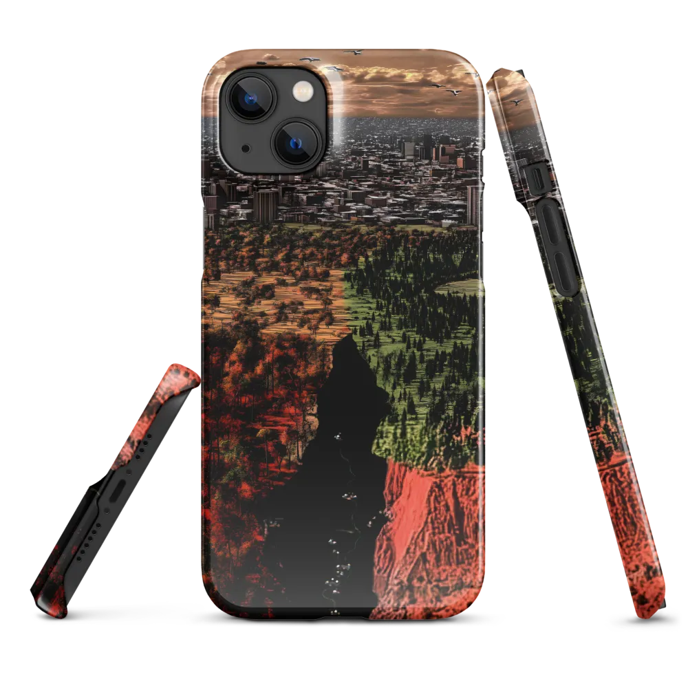 Harmony and Dissonance: A Landscape of Contrasts | Phone Case |  14 Plus | Snap Case | Glossy