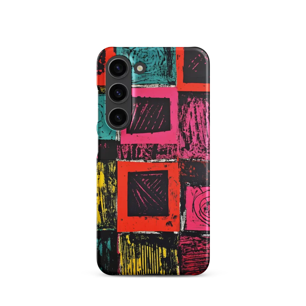 Dynamic Expressions in Geometric Patterns | Phone Case |  S23 | Snap Case | Matte