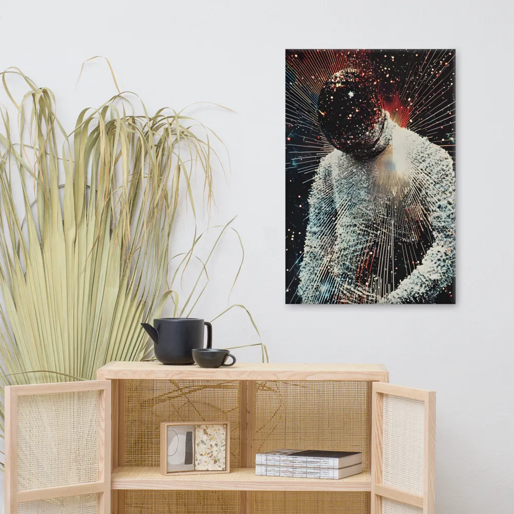 Ethereal Astronaut: A Journey Through the Cosmos | Canvas | 24″×36″