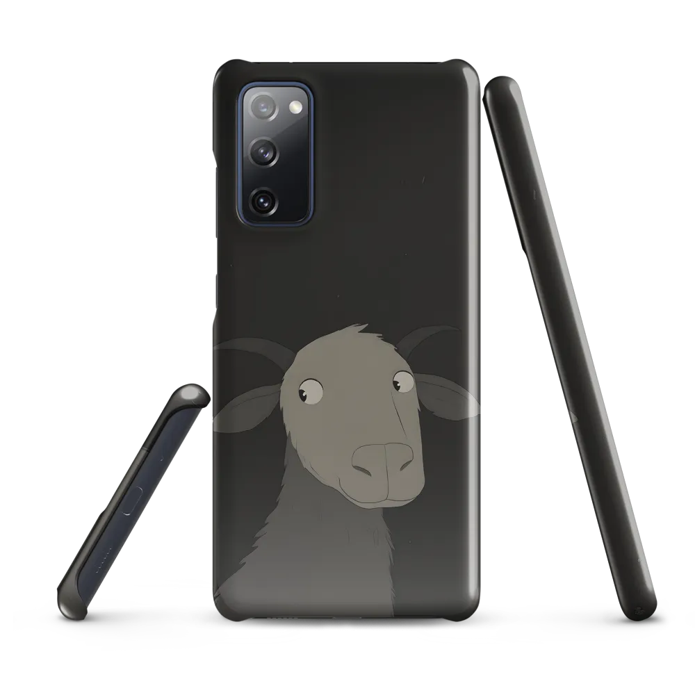 Whimsical Goat in Darkness