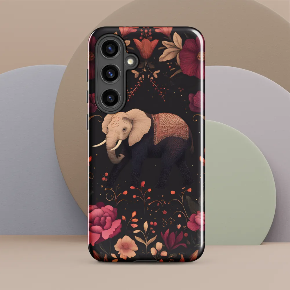 Whispers of the Wild: Elephants and Blooms
