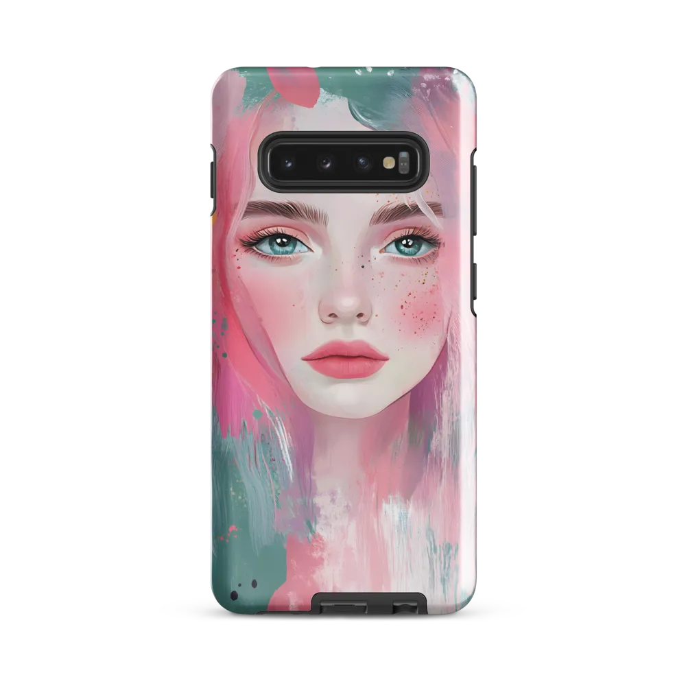 Dreamy Serenity: A Contemporary Portrait | Phone Case |  S10 Plus | Tough Case | Glossy