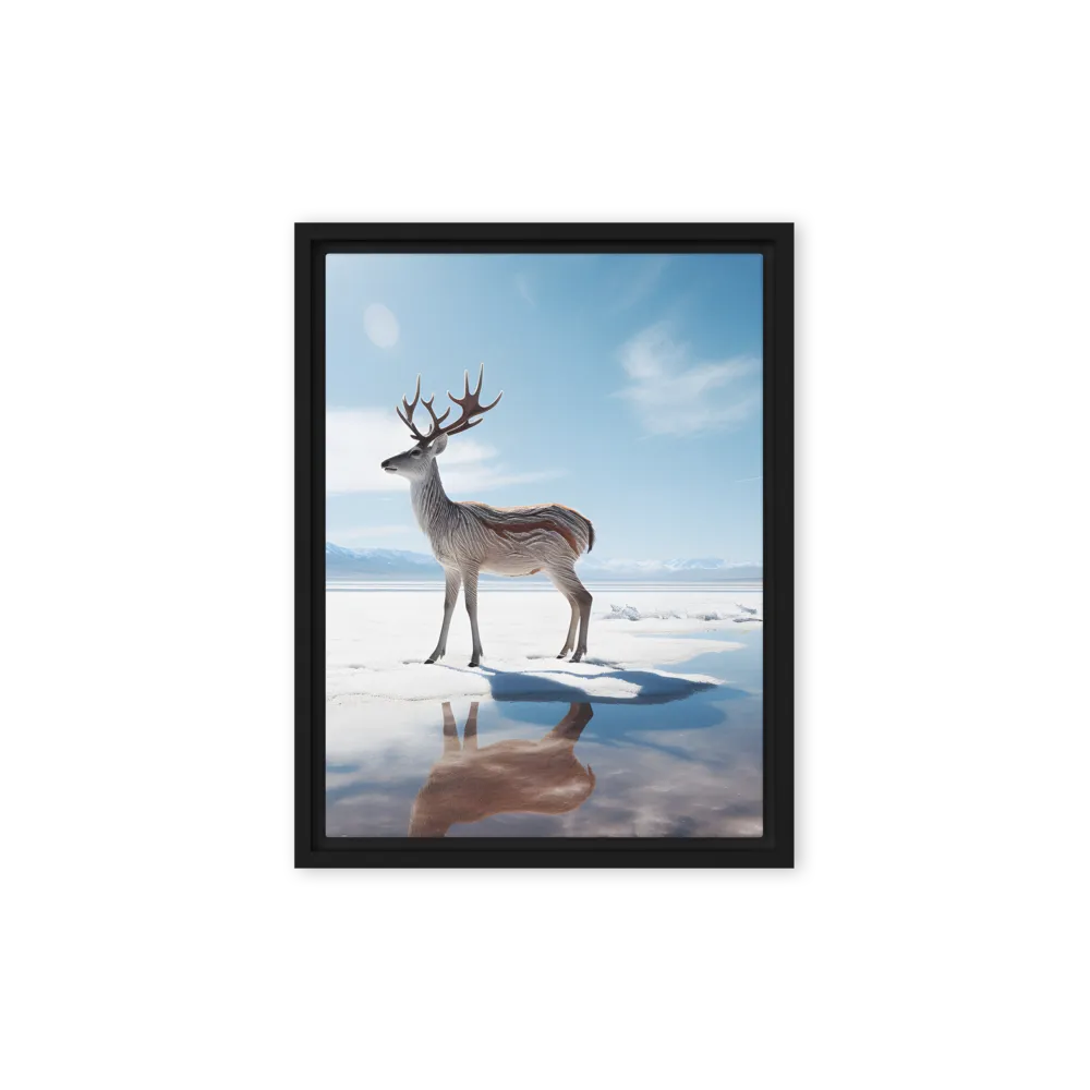 Majesty in Reflection | Canvas with Black Frame | 9″×12″
