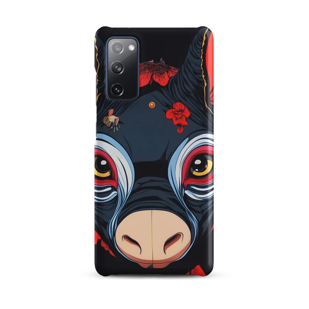 Mystical Bull with Floral Motifs