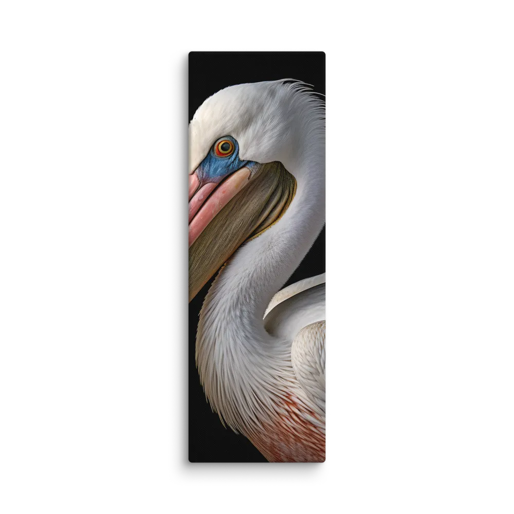 Elegance in White: The Pelican | Canvas | 20″×60″