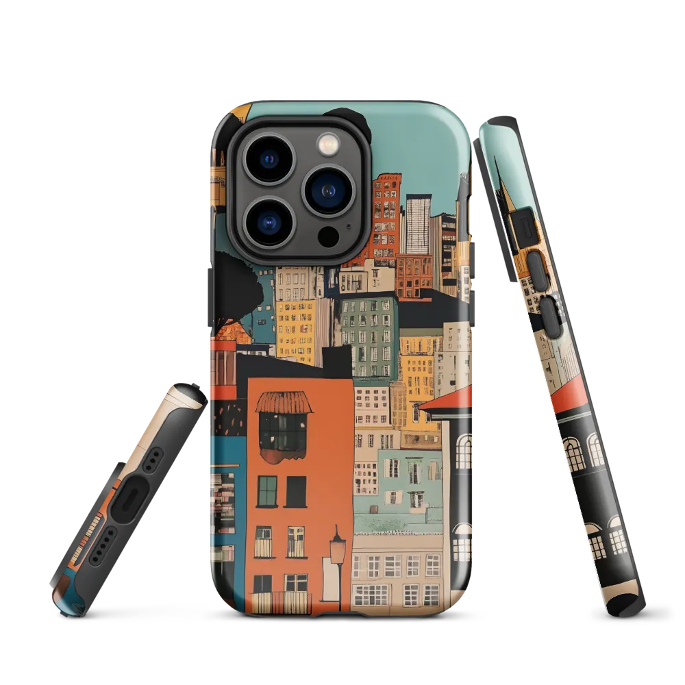 Urban Fusion: A Colorful Cityscape