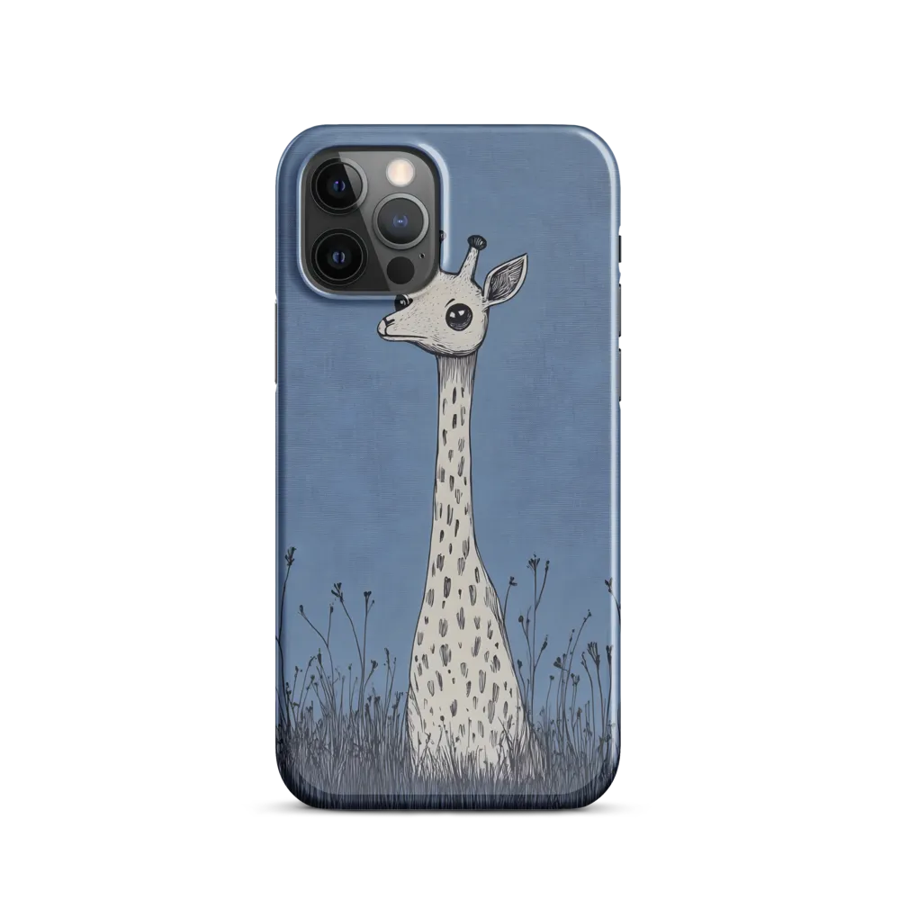 Whimsical Giraffe in Blue