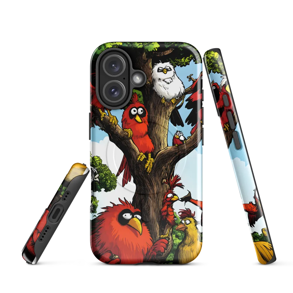 Whimsical Avian Gathering