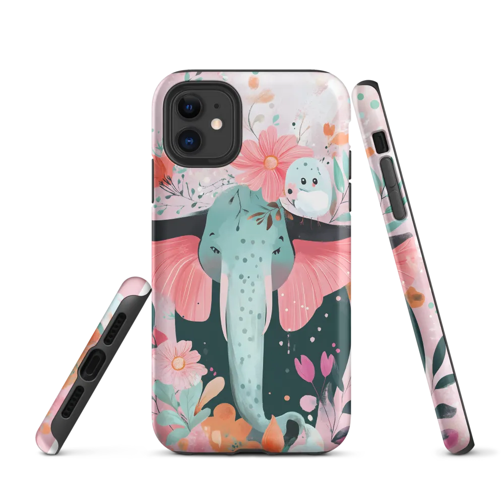Whimsical Elephant in Bloom