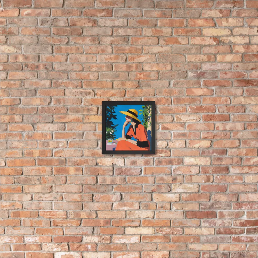 Sunlit Profile 
 Poster with Black Frame | 10″x 10″