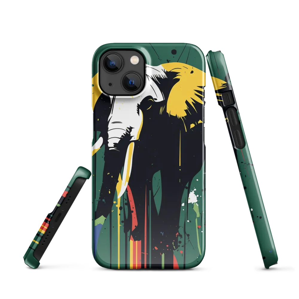 Majestic Minimalism: The Colorful Elephant