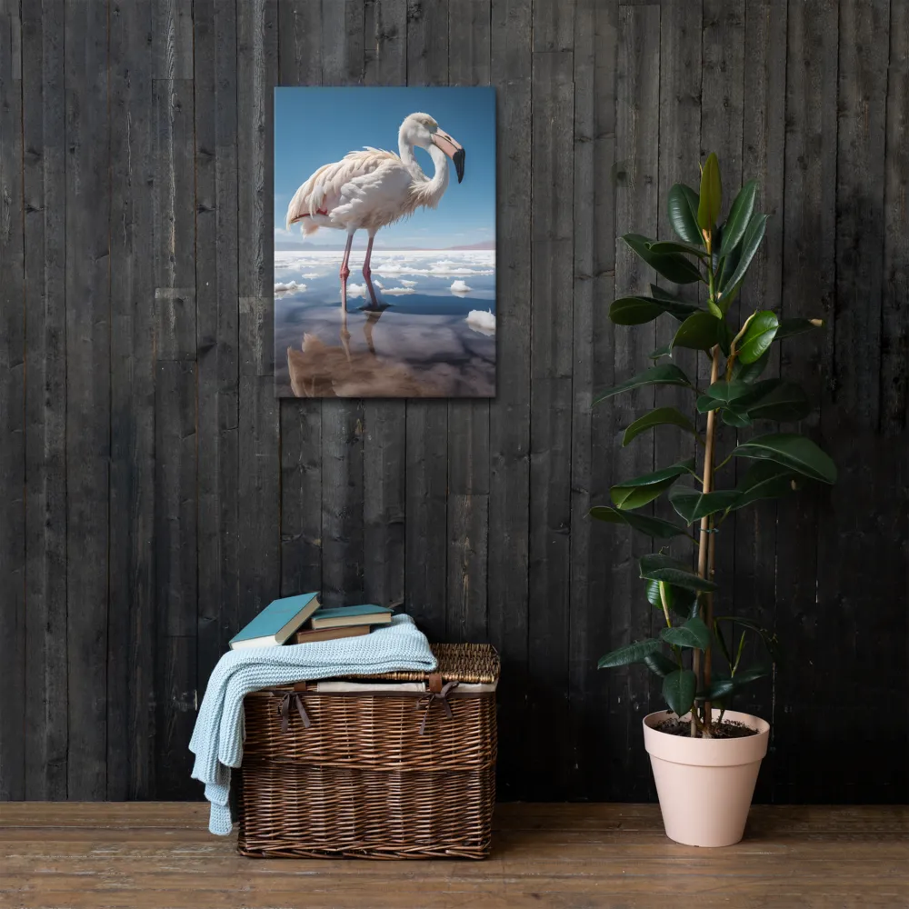 Graceful Solitude of a Flamingo
