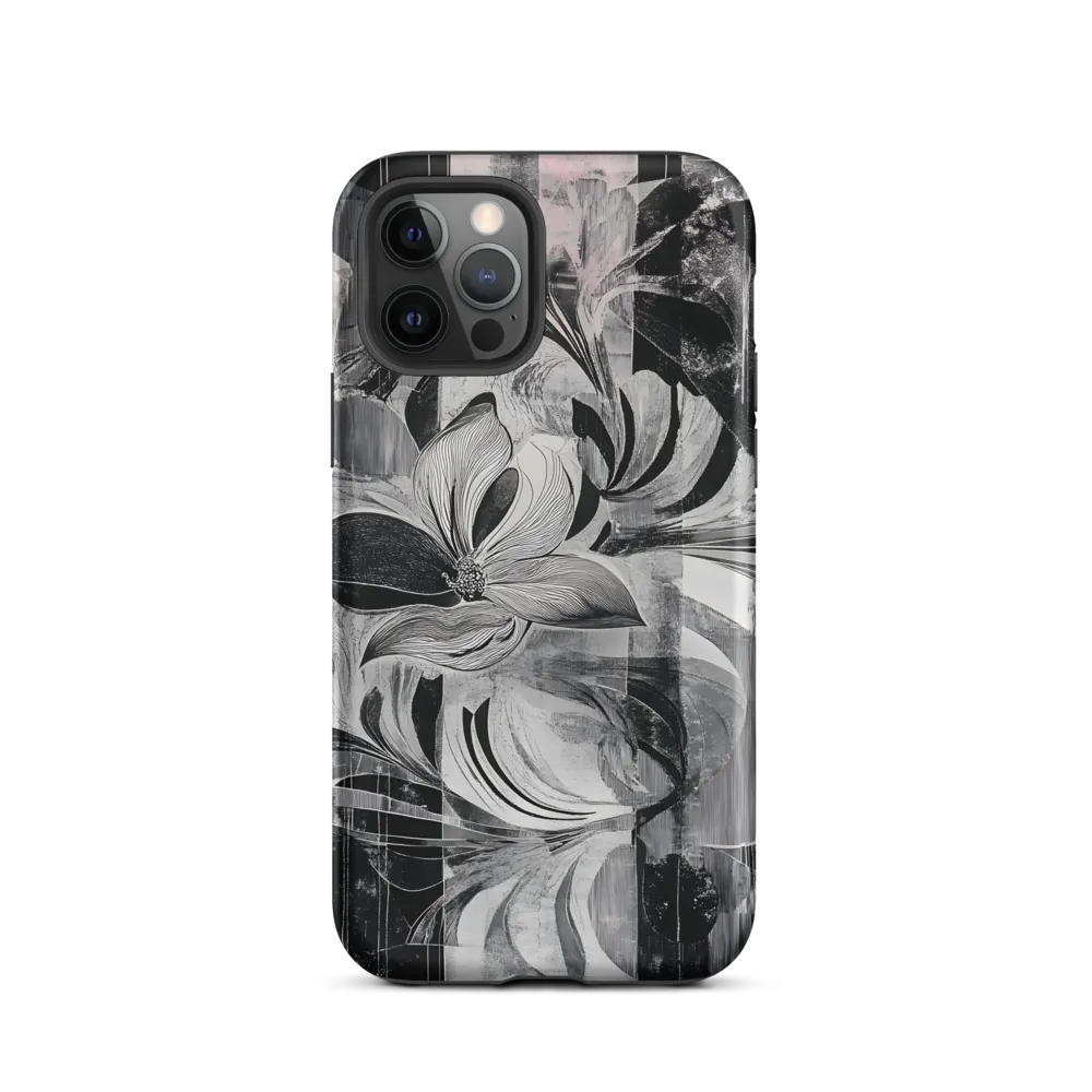 Floral Fusion in Monochrome