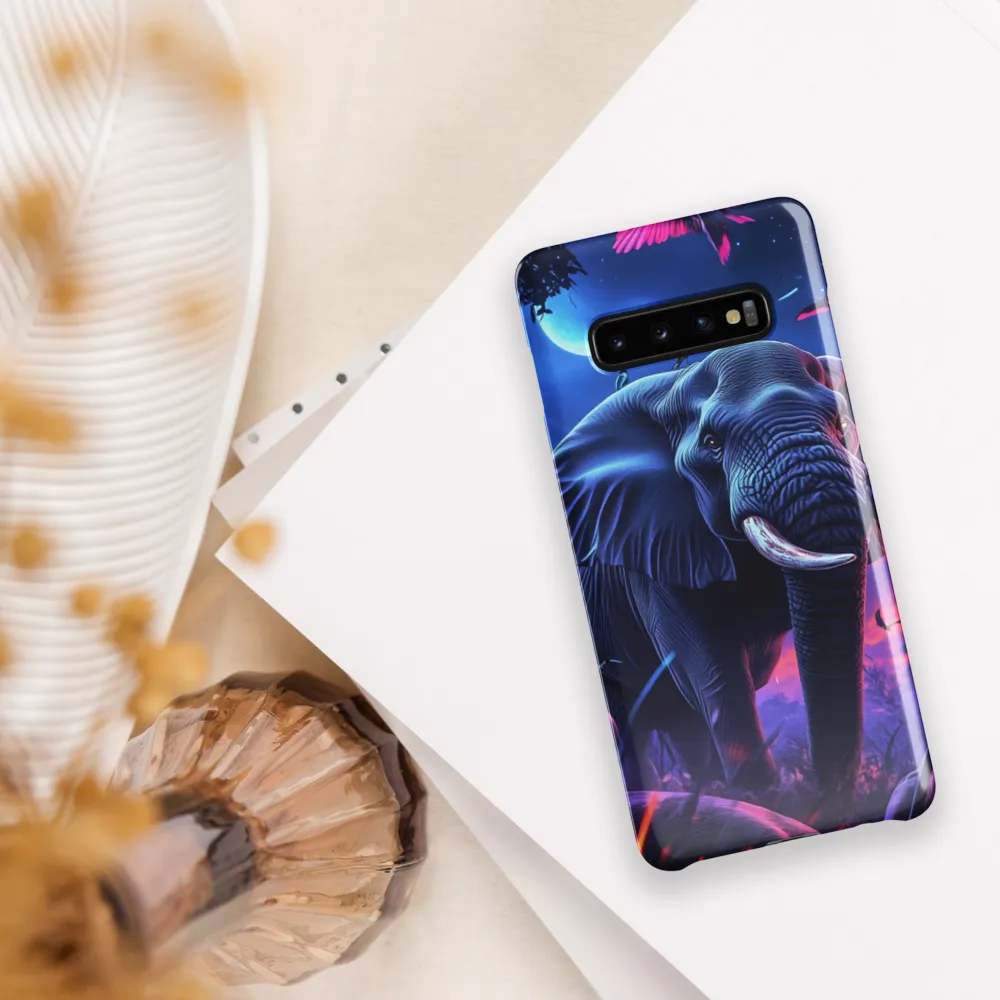 Ethereal Majesty: The Elephant of Twilight | Phone Case |  S10 Plus | Snap Case | Glossy