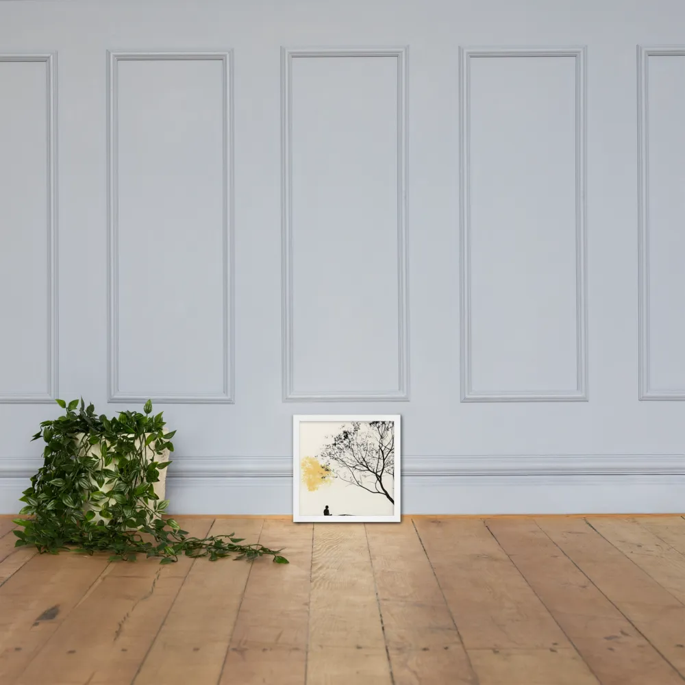 Whispers of Solitude | Poster with White Frame | 12″×12″