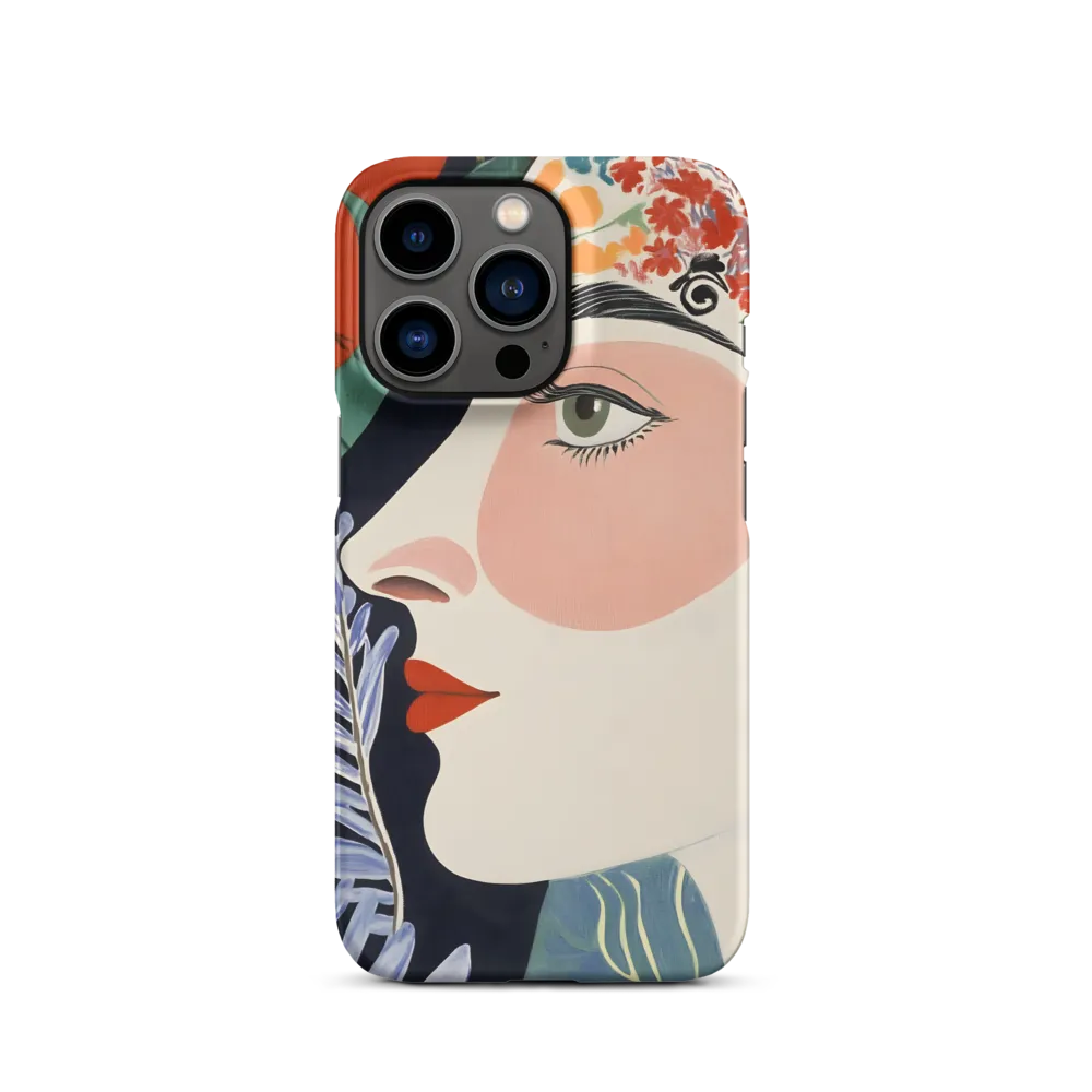 Floral Serenade: A Modern Portrait