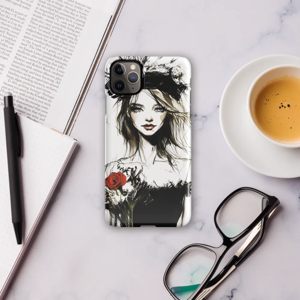 Elegance in Black and Red | Phone Case |  11 Pro Max | Snap Case | Glossy