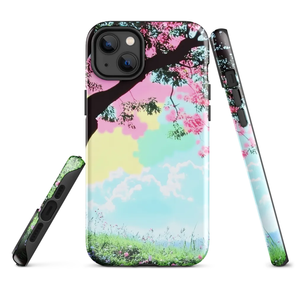 Pastel Dreams: A Surreal Tree Landscape
