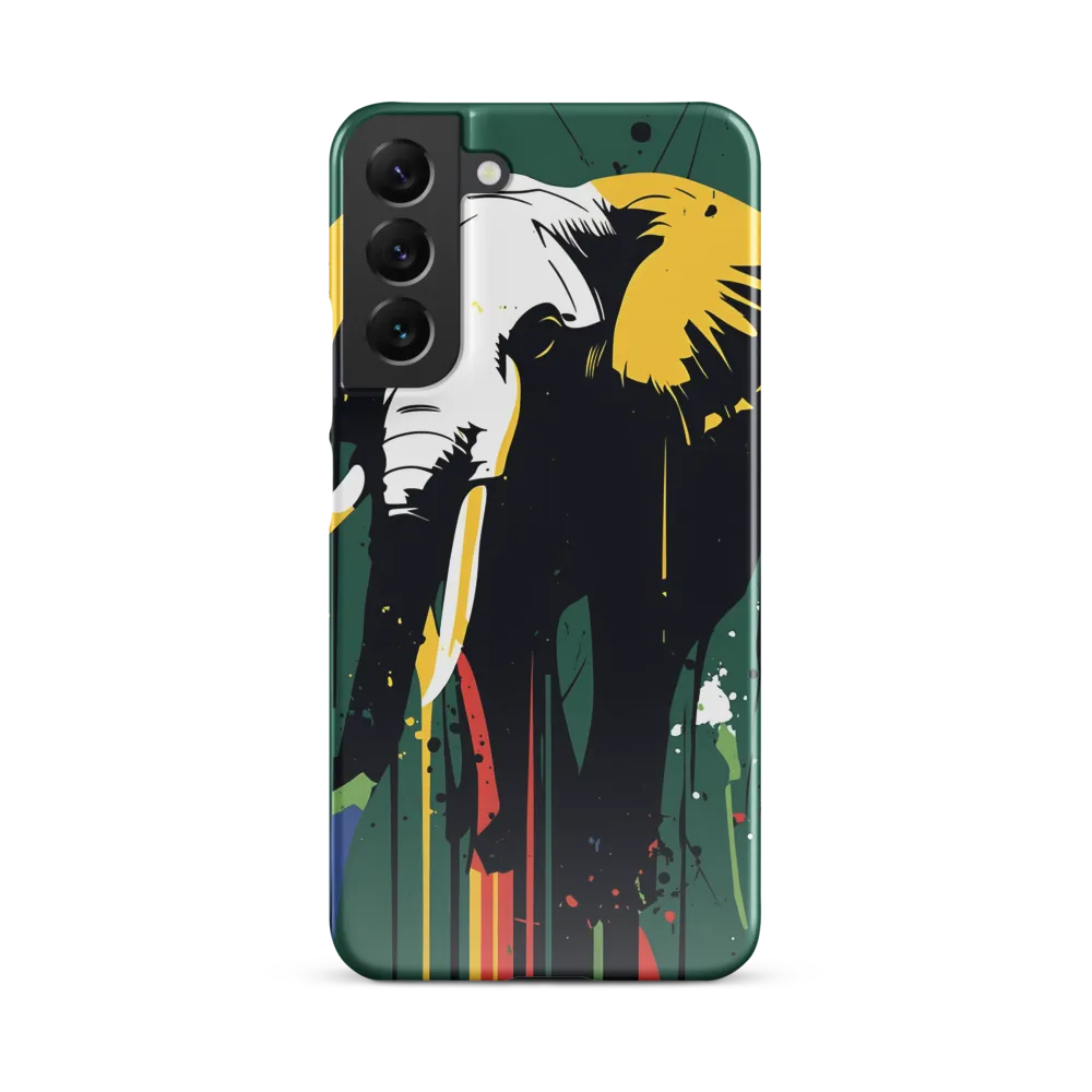 Majestic Minimalism: The Colorful Elephant