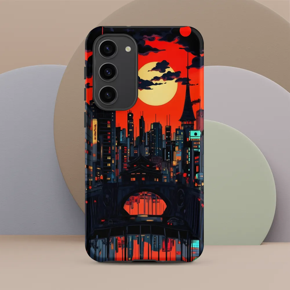 Nightfall in a Neon City