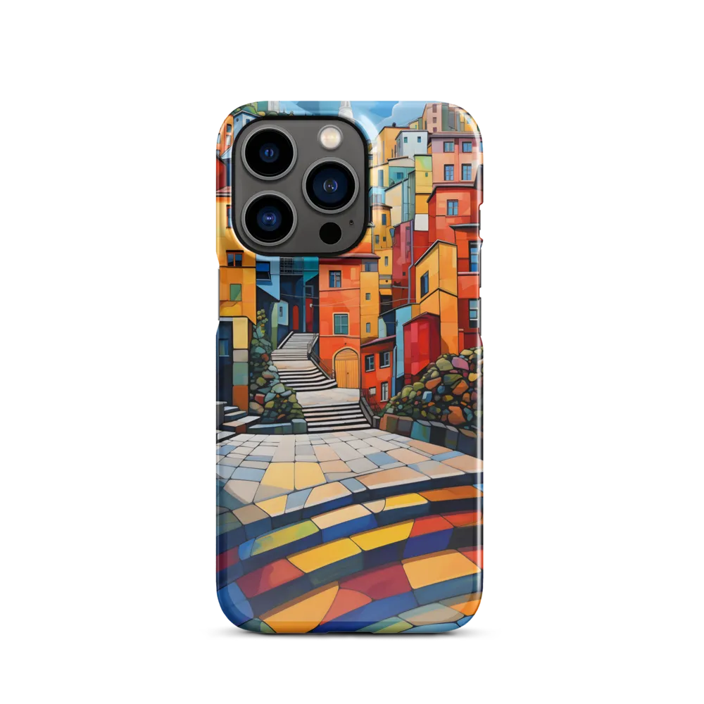 Vibrant Village: A Cubist Journey