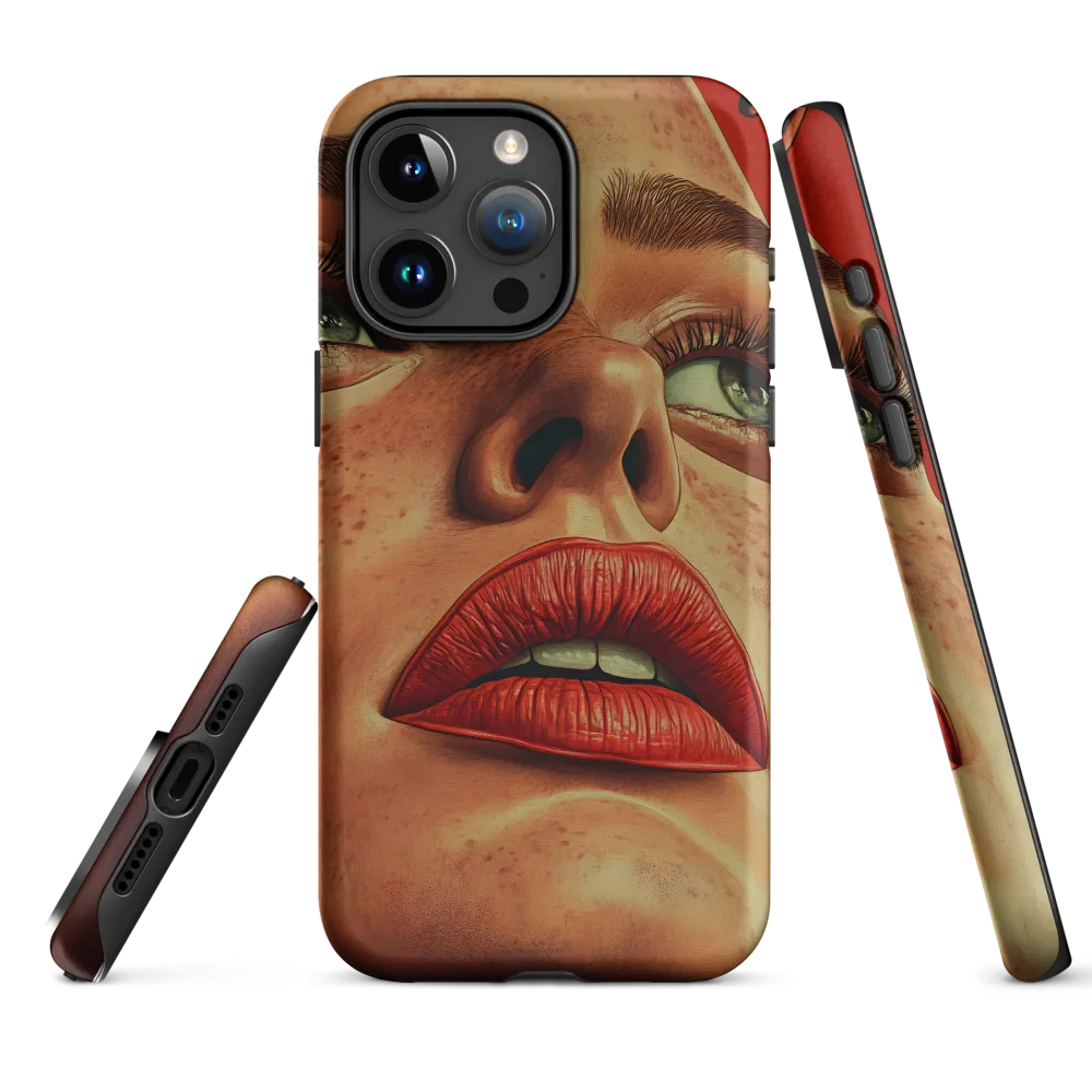 Red Intensity: A Portrait of Elegance