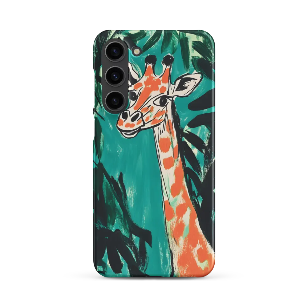 Curious Giraffe in Lush Greenery | Phone Case |  S23 Plus | Snap Case | Matte