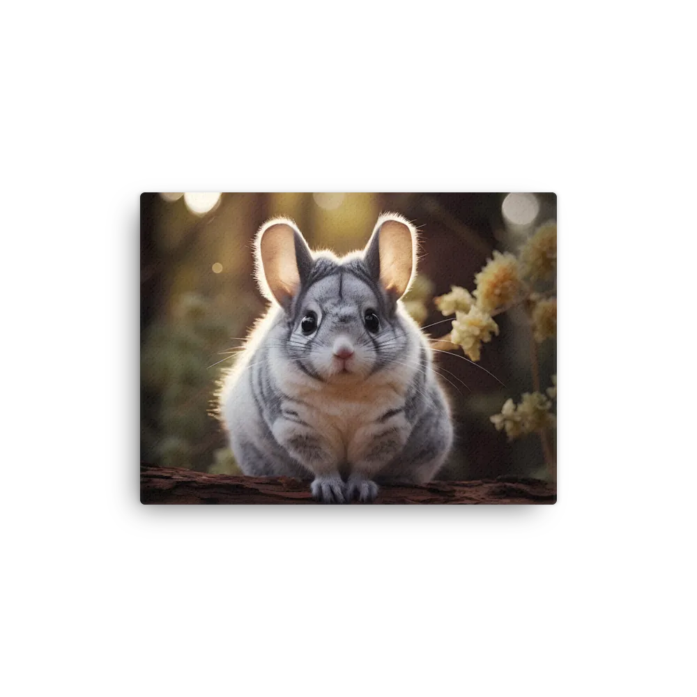 Curious Chinchilla in the Forest
