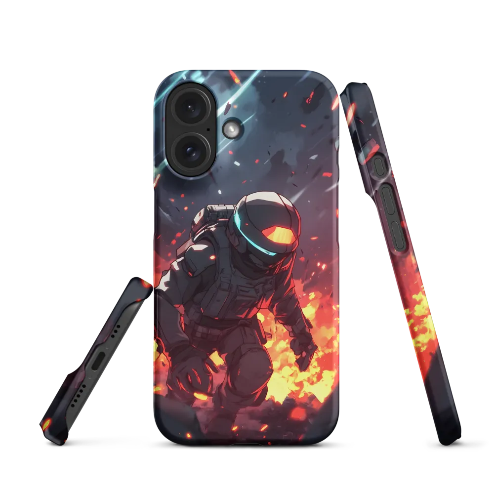 Astronaut Amidst Chaos | Phone Case |  16 | Snap Case | Matte