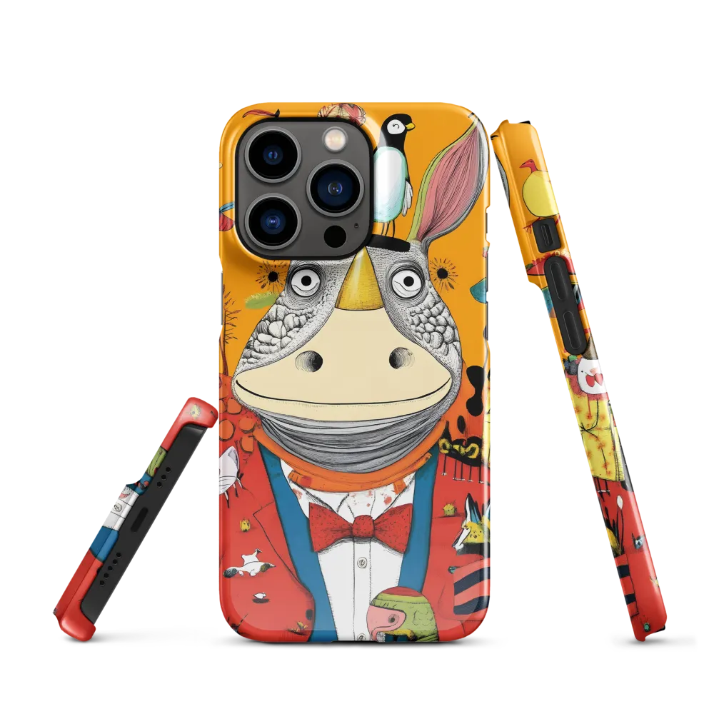 Whimsical Rhinoceros: A Playful Encounter