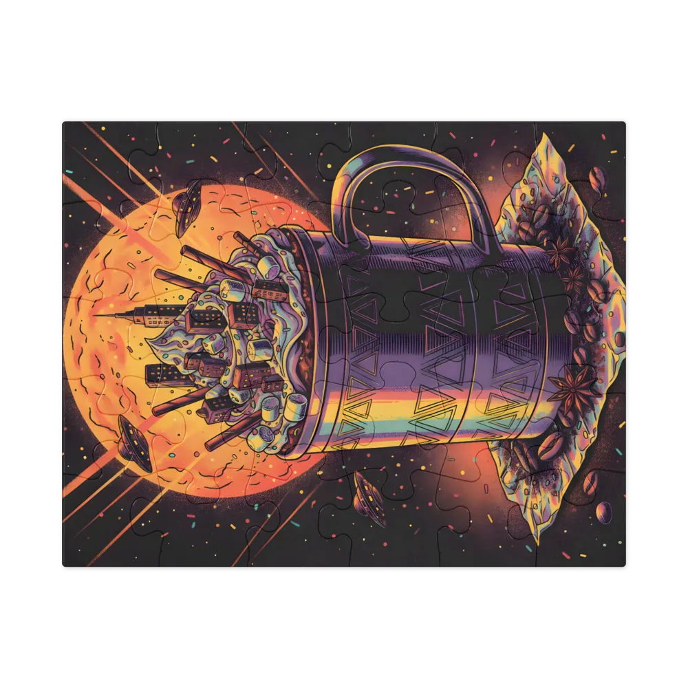 Cosmic Hot Cocoa 
 Jigsaw Puzzle in Tin Box