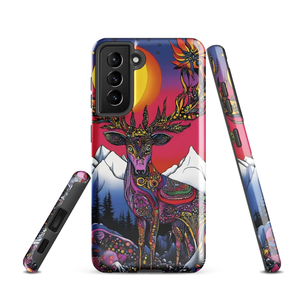 Mystical Majesty of the Psychedelic Deer | Phone Case |  S21 | Tough Case | Glossy