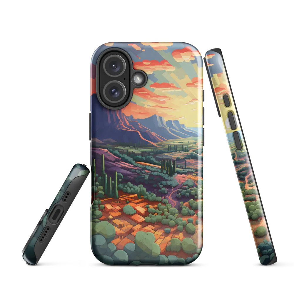 Desert Serenity at Dusk | Phone Case |  16 | Tough Case | Glossy